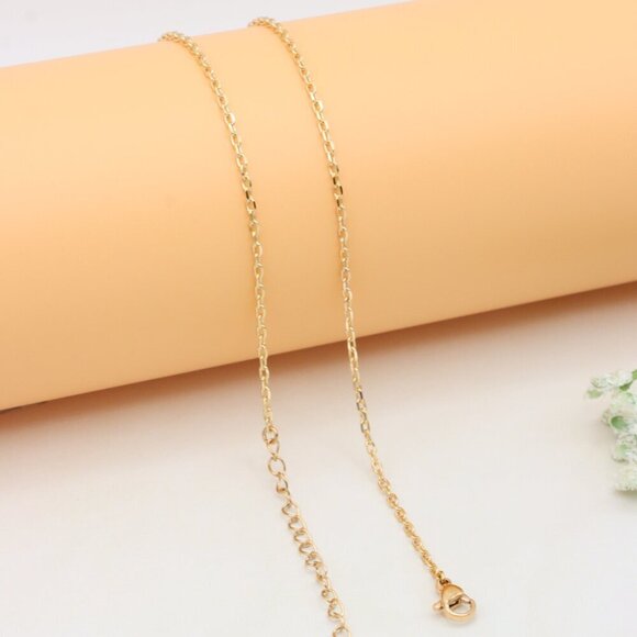 Elegant Rose Gold Necklace with Teardrop CZ Pendant, XPNL0407 - Picture 10 of 12